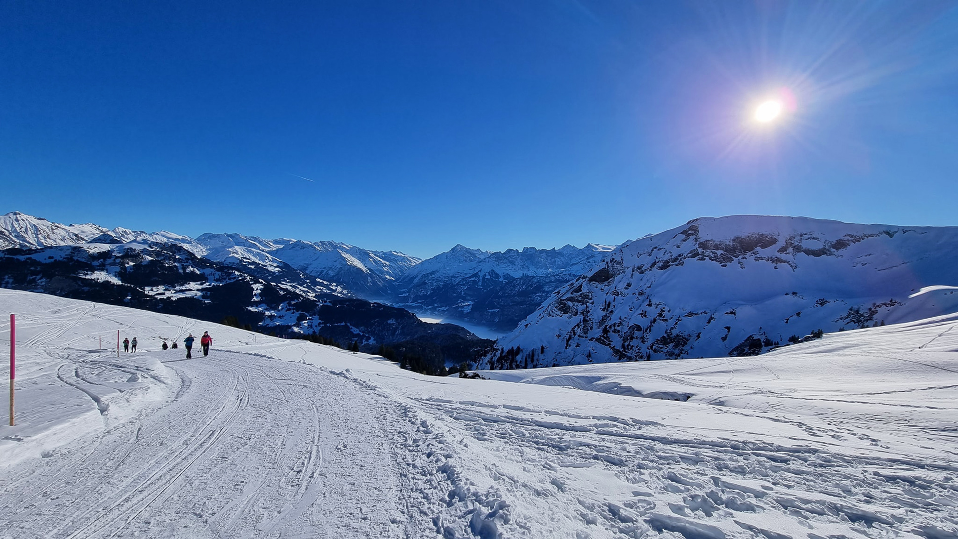 Winterwanderung Auf Dem Breitenfeld Panoramaweg