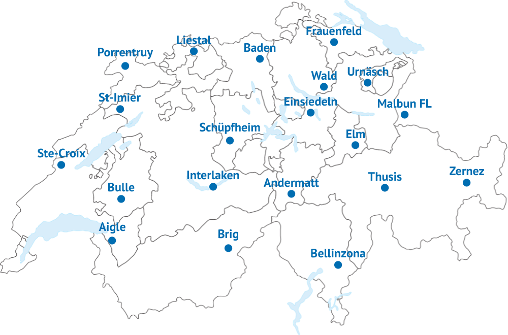 Wanderungen rund um Schweizer Städte und Dörfer