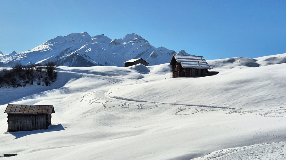 Winterwanderung im Val Lumnezia