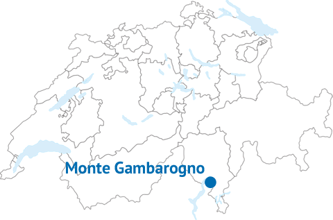 Lage von Monte Gambarogno