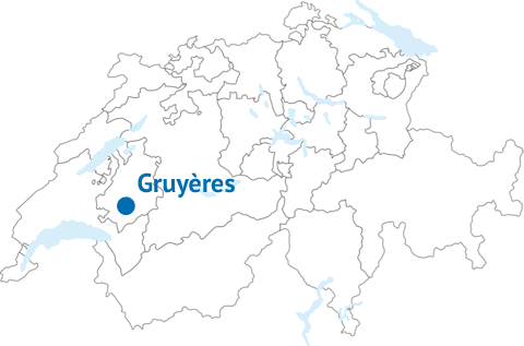 Lage von Gruyères