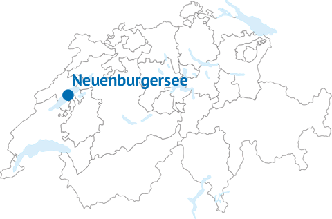 Geografische Lage des Neuenburgersees